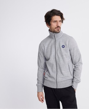 Superdry Collective Loopback Track Férfi Pulóver Sötét Szürke | GTUPY9672